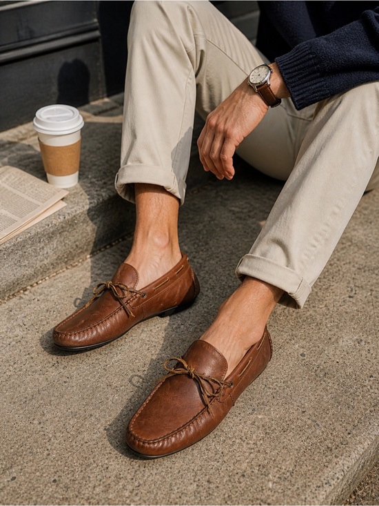 Curt and Larson Other - Curt & Larson Leather Driving Loafers Brown Slip On Mens 11